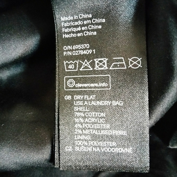 H&M Stylish Abstract Pattern Jacket with Tying Belt Sz Small - Picture 5 of 7